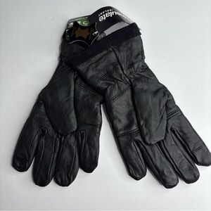 3M thinsulate gloves Women’s Sz Medium Black Genuine Leather Touch Sensitive NWT